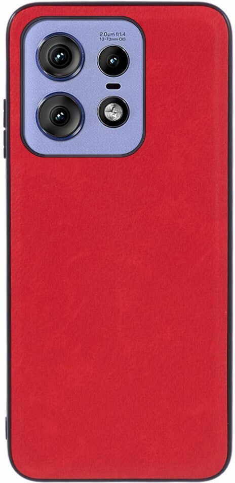 Motorola Edge 50 Pro - EIDERWOOD Kunstlæder Bagside Cover - Rød