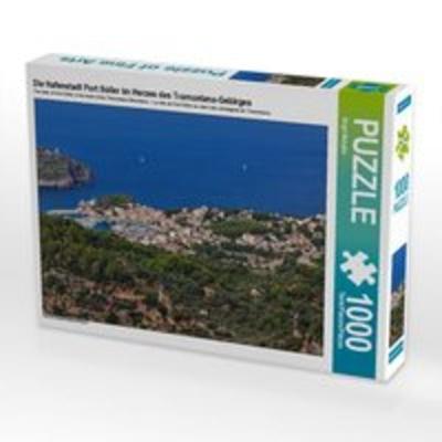CALVENDO Puzzle Die Hafenstadt Port Sóller im Herzen des Tramuntana-Gebirges 1000 Teile Lege-Größe 64 x 48 cm Foto-Puzzle Bild von Birgit Matejka