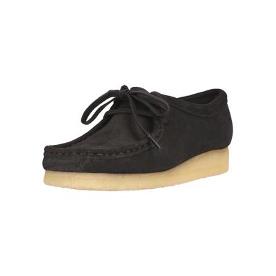 Mokassin CLARKS "Wallabee", Damen, Gr. 39,5, braun, Kalbsleder, Schuhe Mokassin, im kultigen Design mit hohem Tragekomfort