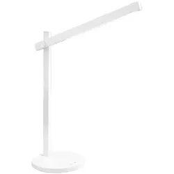Ruler LED-Tischleuchte, 7 W, Aluminium- und Kunststoffrahmen, 3-stufig dimmbar, 3 Farbtemperaturen, Weiß, Höhe 76 cm – Perenz