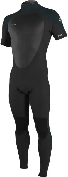 Muta Surf O'Neill Epic 3/2 Back Zip S/S (S - Black/Gun Metal) taglia S