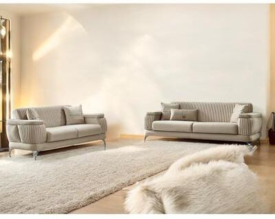 Furnia Sade 2 Pieces Living Room Sets 1 Sofa 1 Love seat