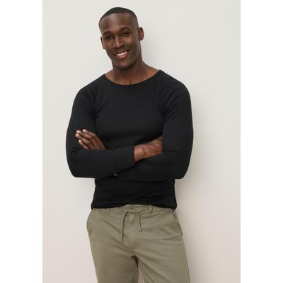 Thermounterhemd POLARINO "hoher Wärmerückhalt und atmungsaktiv", Herren, Gr. XXL (60/62), N-Gr, Langarm aus Feinripp, schwarz, Feinripp, Obermaterial: 100% Polyester, unifarben, körpernah, Rundhals, Unterhemden Thermounterhemd, Feinripp-Material,...