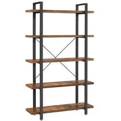 VASAGLE Bücherregal braun / schwarz 150/33,5/177,5 cm braun