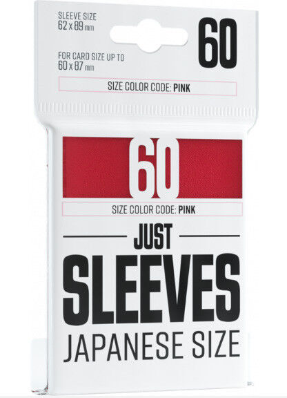 Gamegenic GG : 60 Just Sleeves - Japanese Size Red