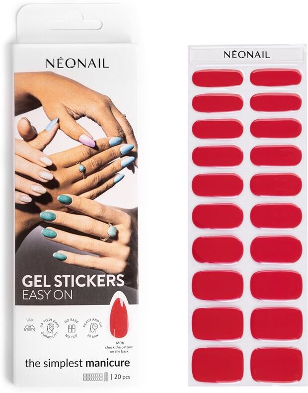 NEONAIL Easy On Gel Stickers nail stickers using a UV/LED lamp shade M06 20 pc