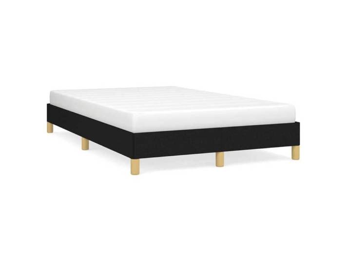 Lit adulte - 120x190 cm lit double Cadre de lit noir tissu CHY20935572