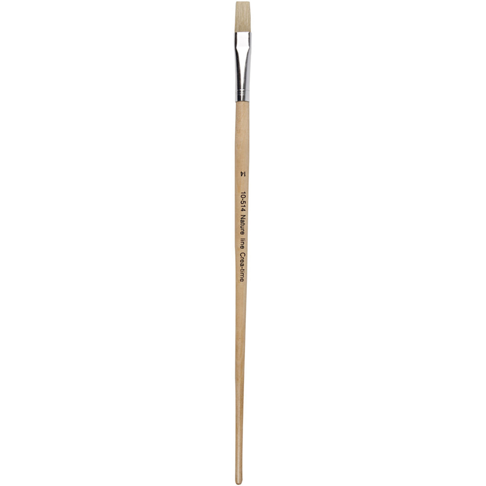 Creativ Company Nature Line borstel met varkensharen, 14 cm, 12 stuks