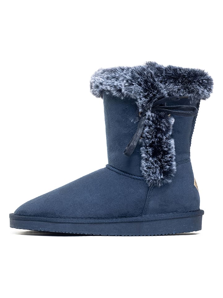 ISLAND BOOT Winterstiefel "Cora" in Dunkelblau - 40