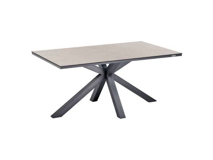 Kettler Cubic Gartentisch 160x95cm Aluminium/HPL Dunkelgrau Sand