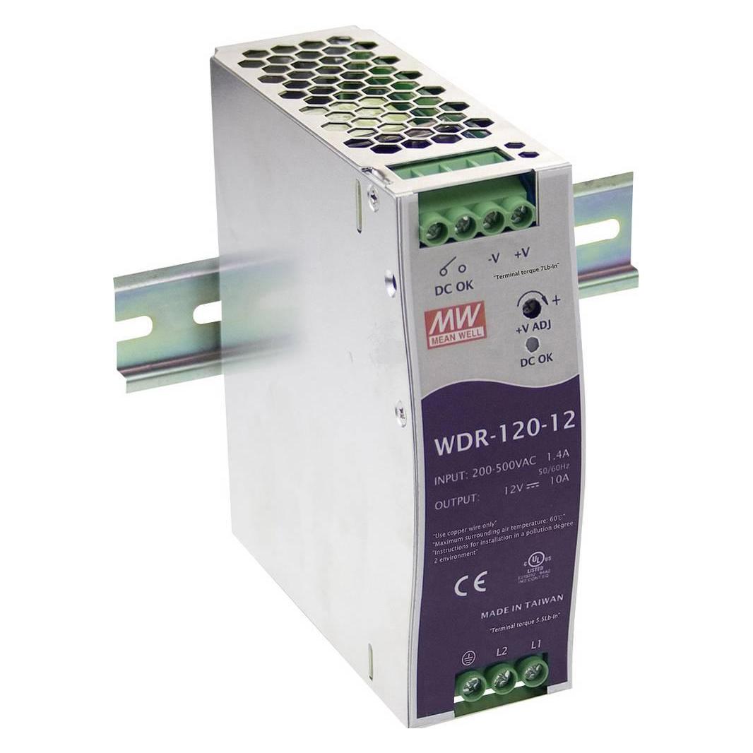 MeanWell Mean Well WDR-120 Series WDR-120-24 - Netzteil (DIN-Schienenmontage möglich) (WDR-120-24)