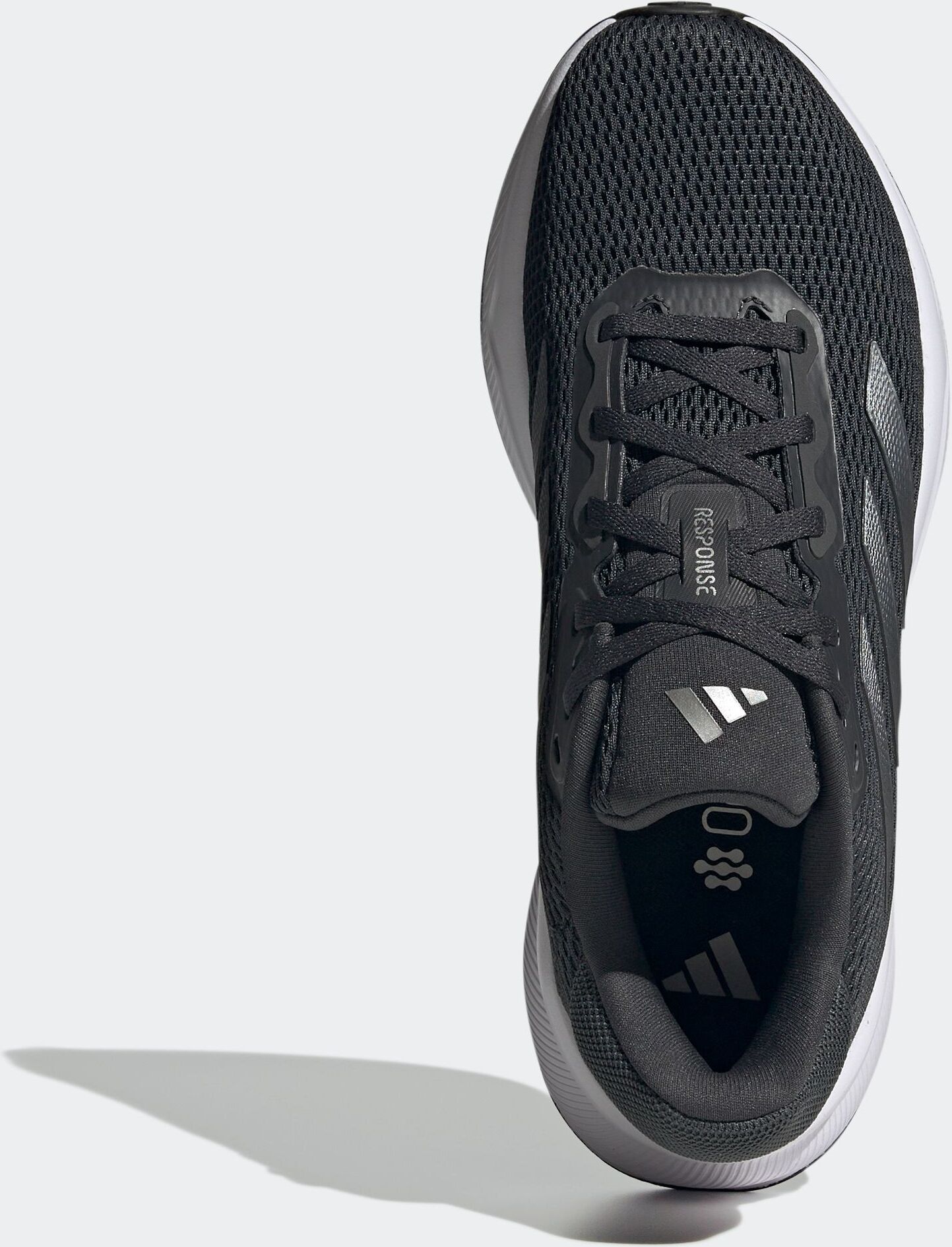 Laufschuh ADIDAS PERFORMANCE "RESPONSE", Damen, Gr. 42, grau (carbon, iron metallic, core schwarz), Synthetik, Textil, Schuhe Laufschuh carbon, iron metallic, core schwarz 42