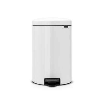 Brabantia Treteimer Icon, Mülleimer, Abfalleimer, Abfallbehälter, White, 20 L, 111846