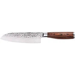 GRÄWE Damaszener Santokumesser 17,5 cm Klinge, Pakkawood-Griff