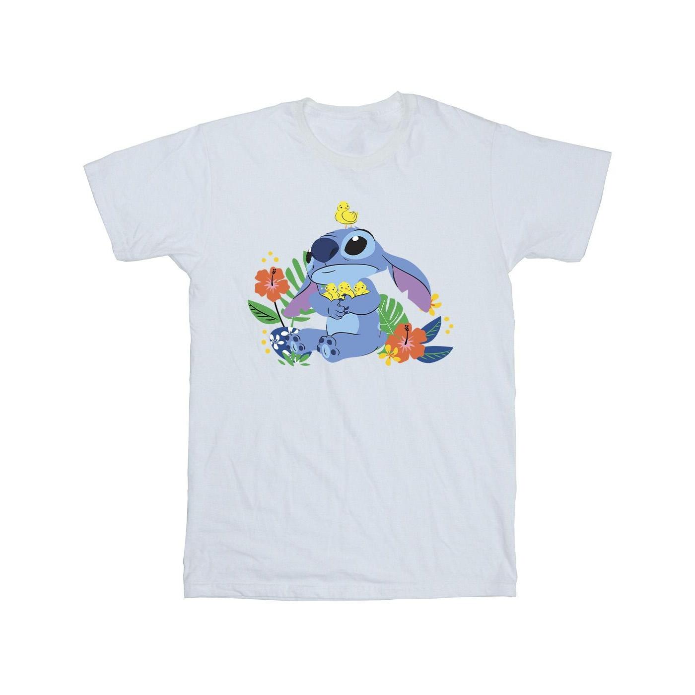 Disney Jongens Lilo & Stitch Vogels T-shirt (Wit)
