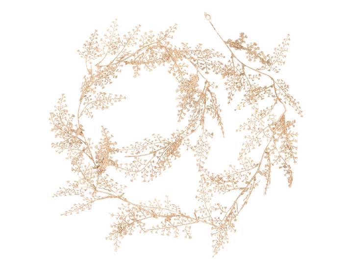 Weihnachtsgirlande mit Blätter, beige goldfarben L170