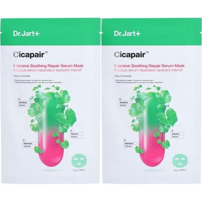 Dr.Jart+ Cicapair Intensive Soothing Repair Anti Redness Serum Mask x2 2x25 g Gesichtsmaske