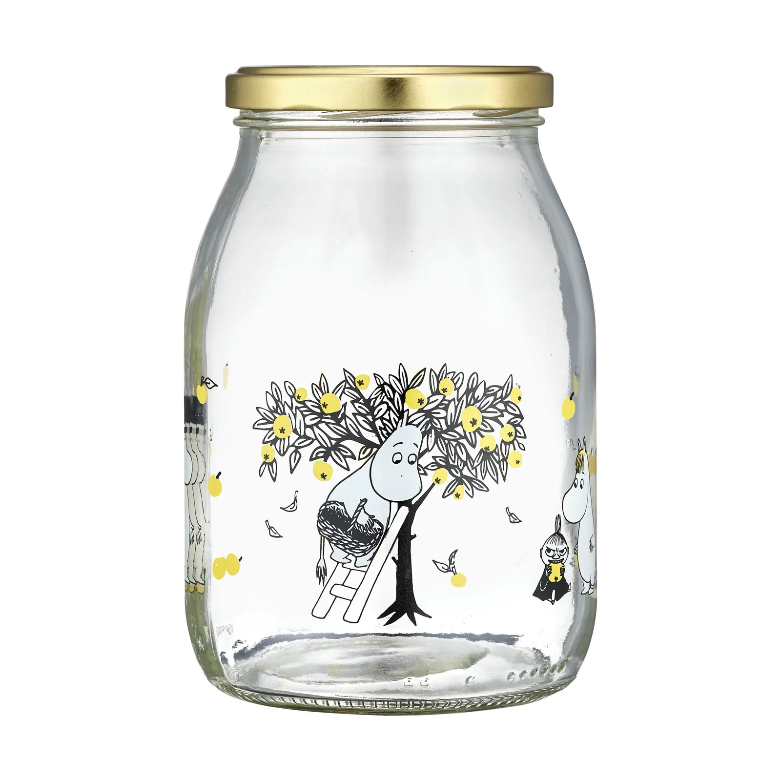 Muurla Moomin glazen pot 1 l Apples