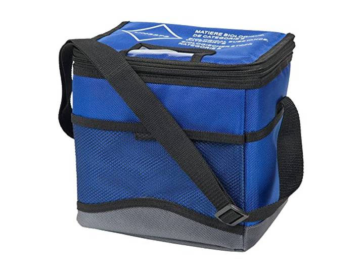 neoLab Biohazard Kühltasche, 6L Kapazität, Blau/Grau, 220mm x 220mm x 180mm
