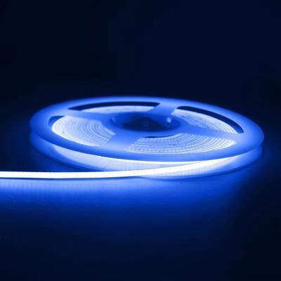 Inspired Finds SlimGlow 3 Mm Ultra Thin COB LED Strip Light (12V High Density) 0.5m 12v Dc Plug blue