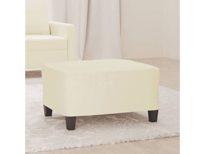 Repose pied Crème 70x55x41 cm Similicuir
