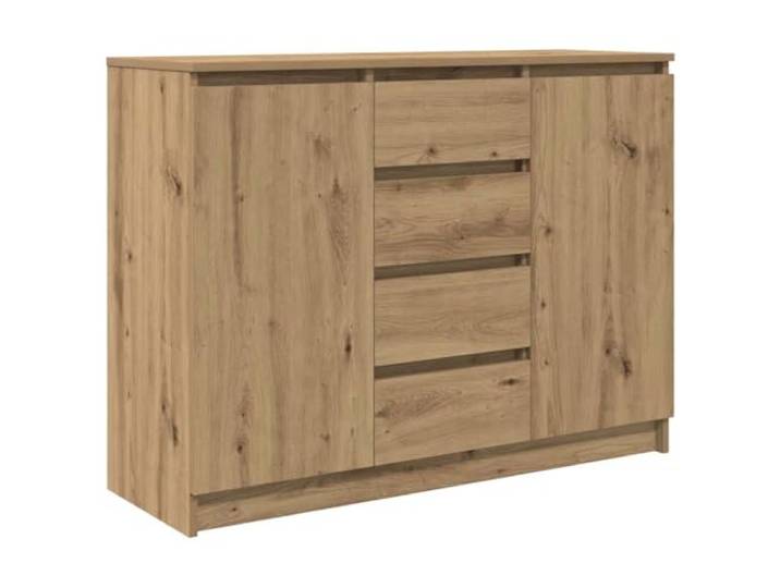 vidaXL Sideboard mit Schubladen Artisan-Eiche 100,5x35x76 cm