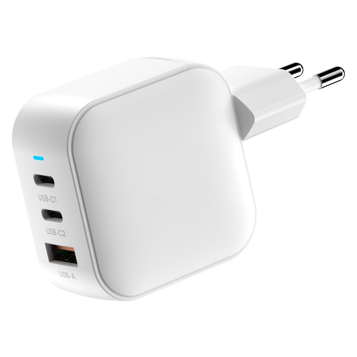 FoneKit PD 70W Wall Charger, USB-C + USB-C + USB-A, white (70 W, 3 Ports) (54378513)