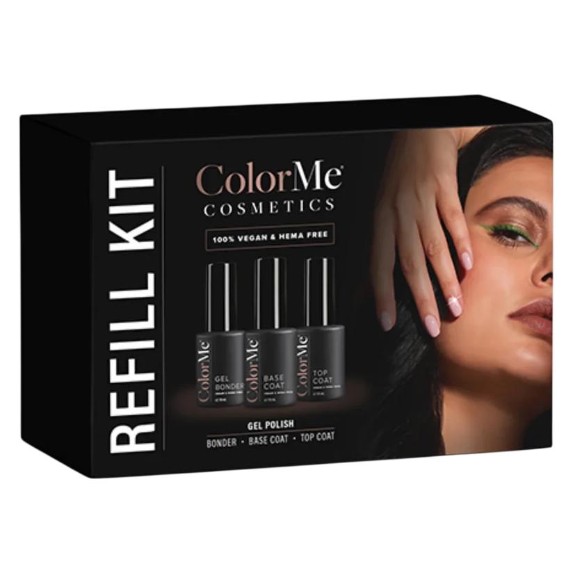 ColorMe Set von Cosmetics: Gel-Nagellack, 10 ml + Unterlack, 10 ml + (Gel-Effekt Nagellack) (74848099)