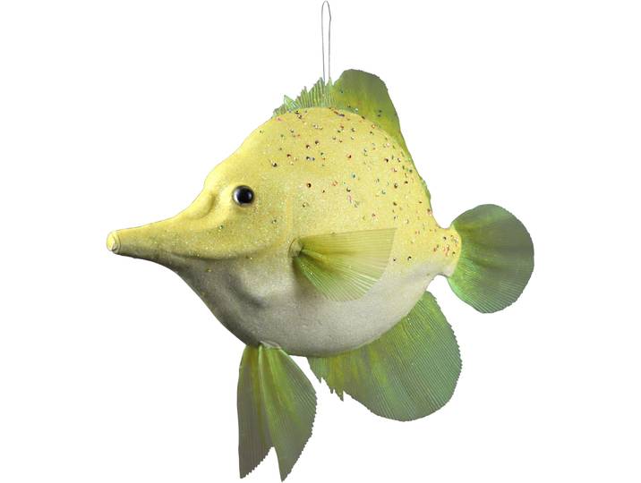 Dekofigur AM DESIGN Styropor-Fisch , gelb, B:39cm H:10cm, Styropor, Dekofiguren, Dekofigur, in Handarbeit gefertigt