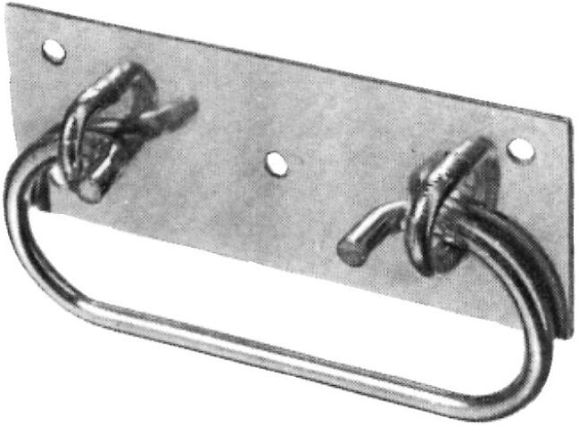 LÜSEBRINK, Poignées de caisse n°84/5, lourdes L100 mm, I42 mm, Ø poignée 4,8 mm, L poignée (084.005100.00)