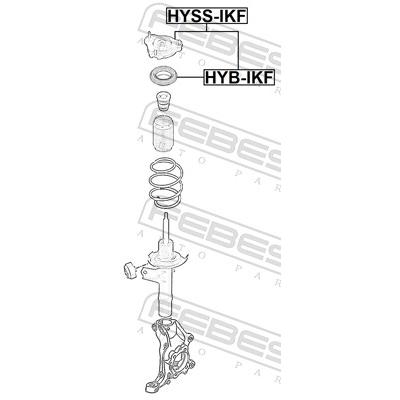 FEBEST Federbeinstützlager HYSS-IKF Vorderachse für HYUNDAI