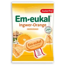 EM-EUKAL Bonbons Ingwer Orange zuckerfrei 75 g