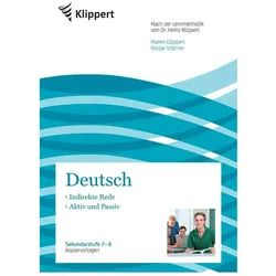 Indirekte Rede - Aktiv und Passiv, Schulbücher von Nicole Vollmer, Maren Göppert
