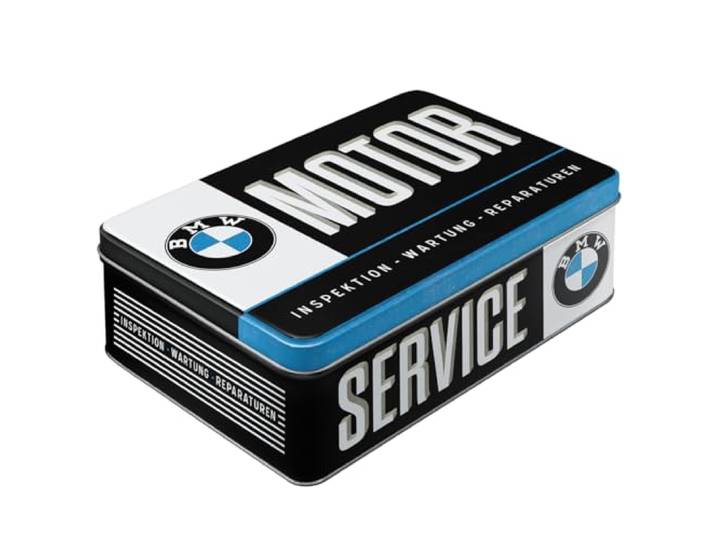 Nostalgic-Art Retro voorraadblik plat, 2,5 l, BMW – Service