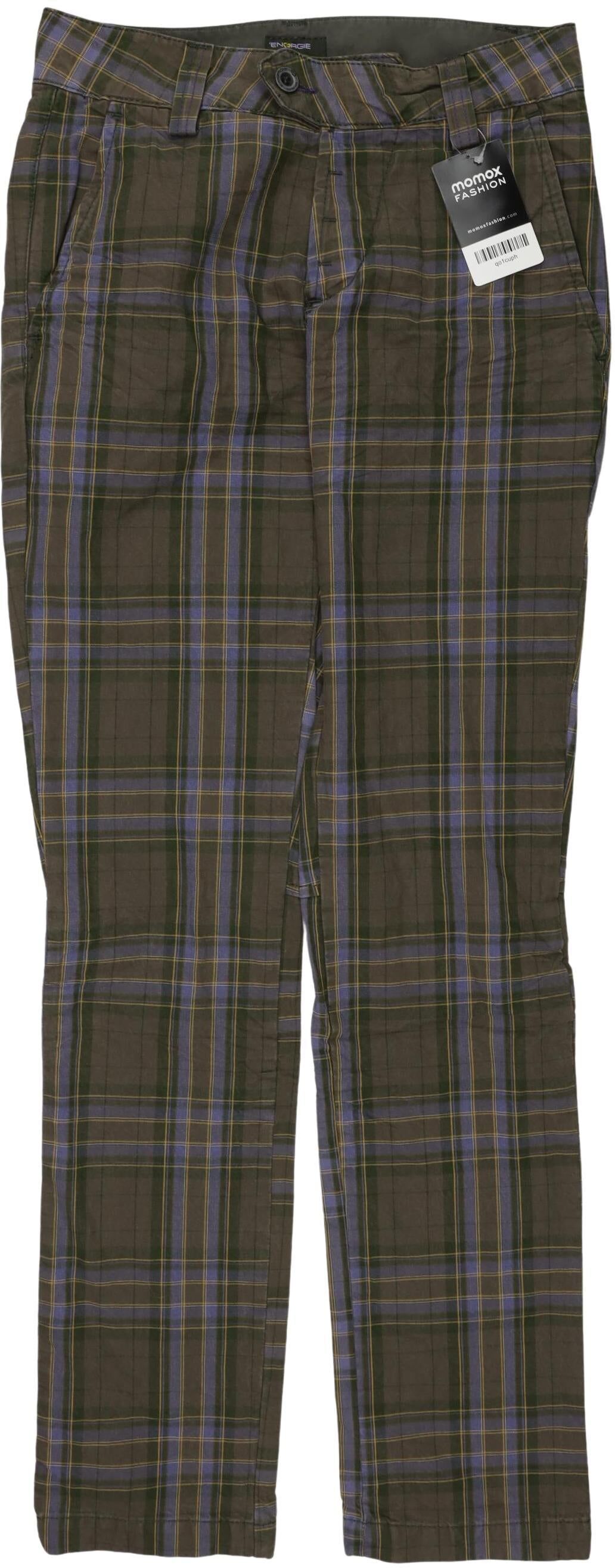 Energie Herren Stoffhose, Braun, Gr. W27, Baumwolle - Second Hand