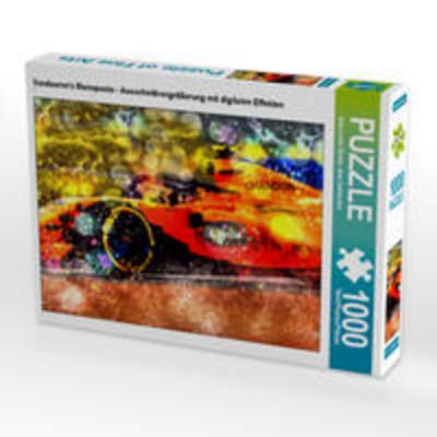 CALVENDO Puzzle Vandoorne's Monoposto - Ausschnittvergrößerung mit digitalen Effekten 1000 Teile Lege-Größe 64 x 48 cm Foto-Puzzle Bild von Jean-Louis