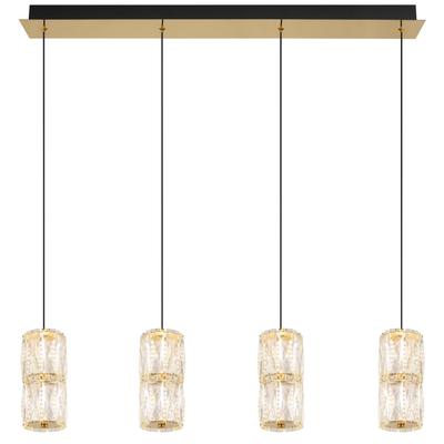 GLOBO LIGHTING LED Pendelleuchte "STEFANIE", goldfarben antik, 1 Stk., Leuchten, Hängelampe/Hängeleuchte/Wohnzimmer/Esstisch/elegant, LED Pendelleuchte