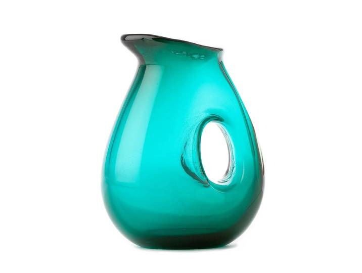 POLSPOTTEN - Jug with hole, türkis