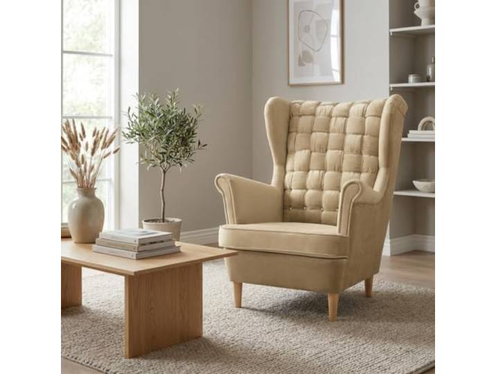Family Meble Ohrensessel Carol Royal – skandinavischer Sessel – Variante Carol Aura 2