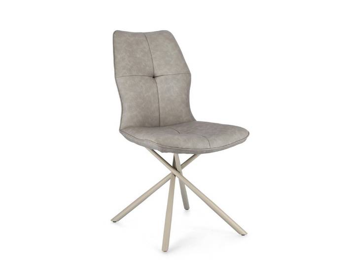 Feeling4Home Stuhl Kepler aus Kunstleder, Taupe