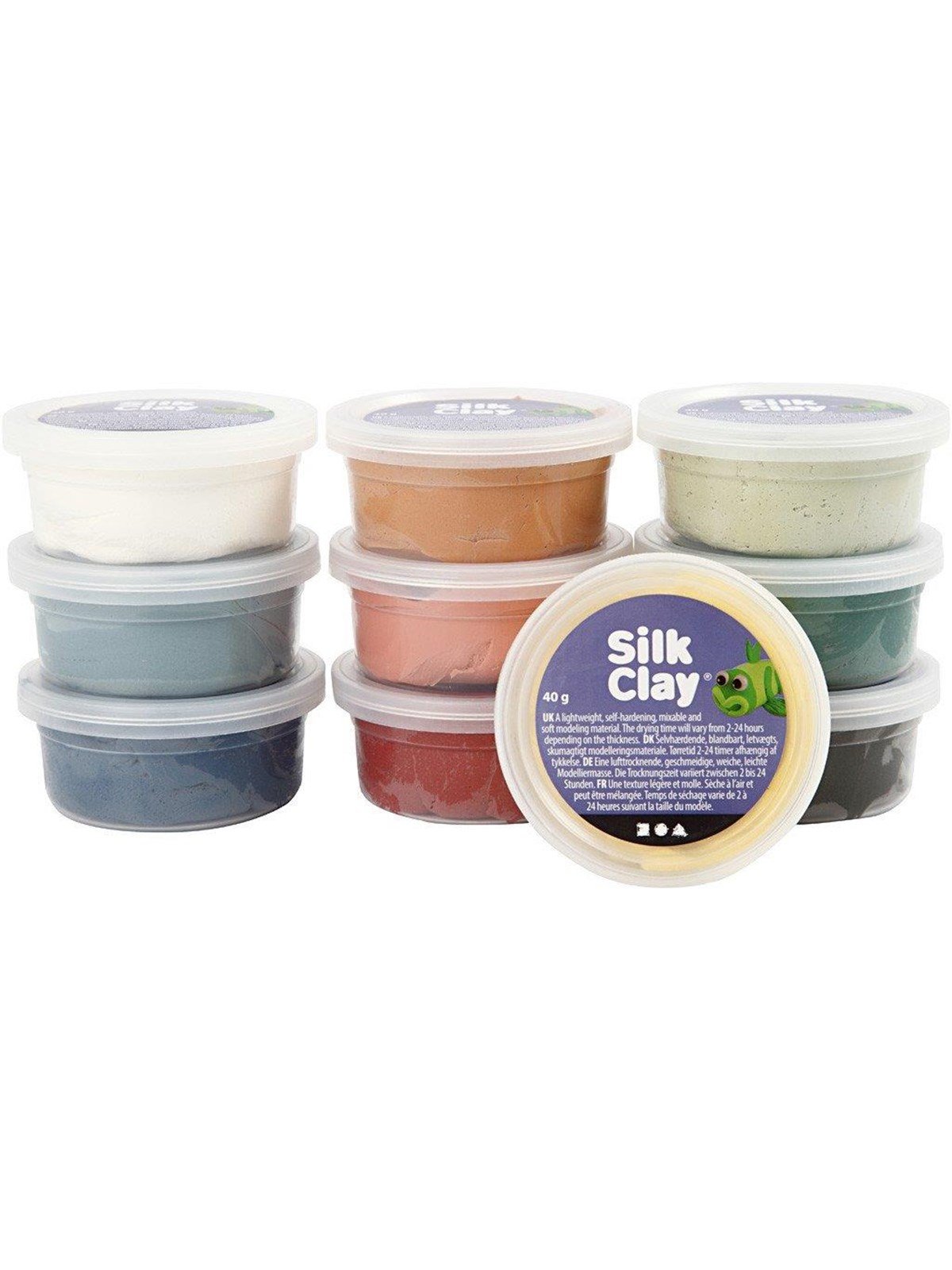 Creativ Company Silk Clay - Dusty Colours 10 x 40 g
