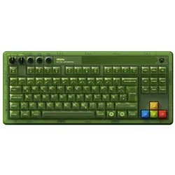 8bitdo Retro 87 Xbox Edition (DE, Kabelgebunden, Kabellos), Tastatur, Grün