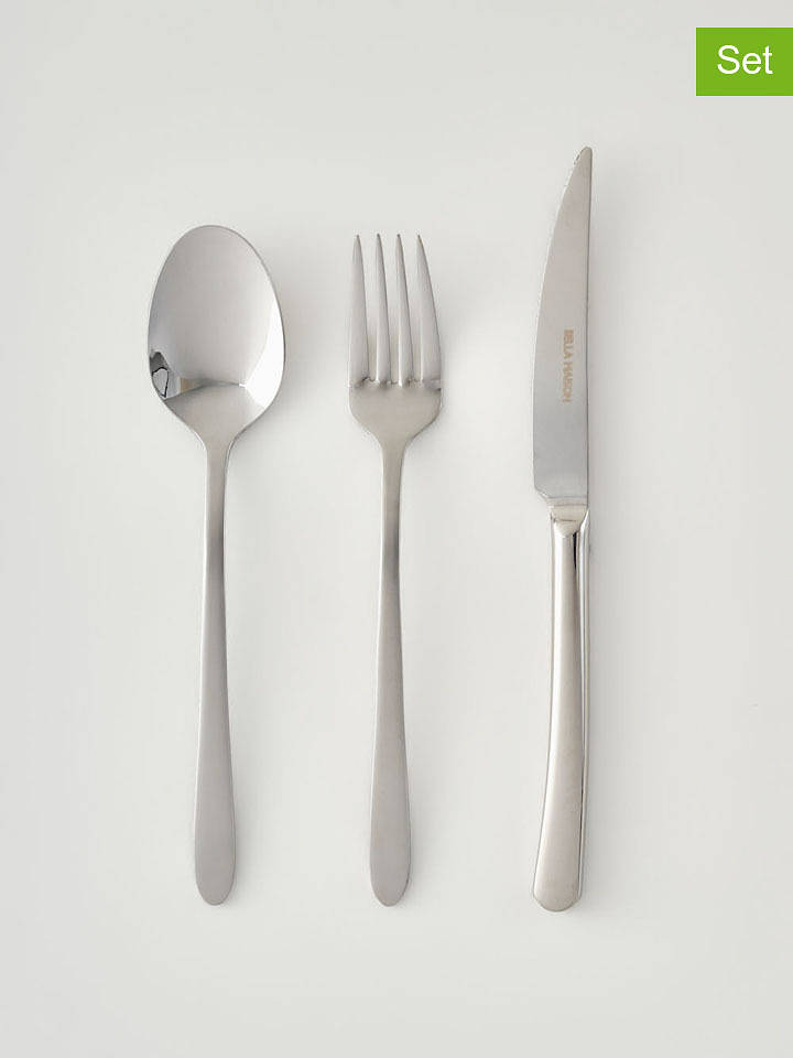 BELLA MAISON 18tlg. Dessertbesteck-Set "Florence" in Silber - onesize