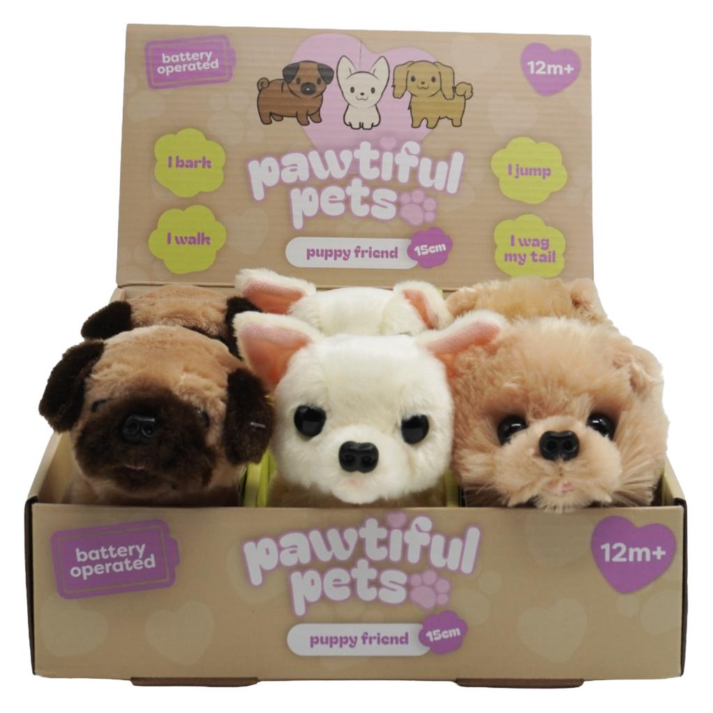 Pawtiful Pets Puppy Friend 15cm asst. CDU (AMOS508001)
