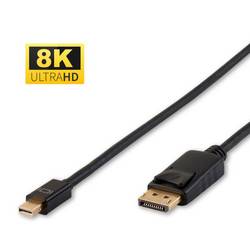 MicroConnect DisplayPort Anschlusskabel 0.5 m Schwarz DP-MMG-050MBV1.4 DisplayPort-Kabel