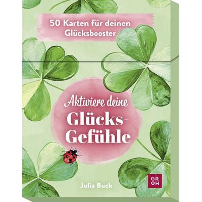 Inspirationskarten: Aktiviere deine Glücksgefühle, Taschenbuch von Julia Buck, Groh, 978-3-8485-0379-7