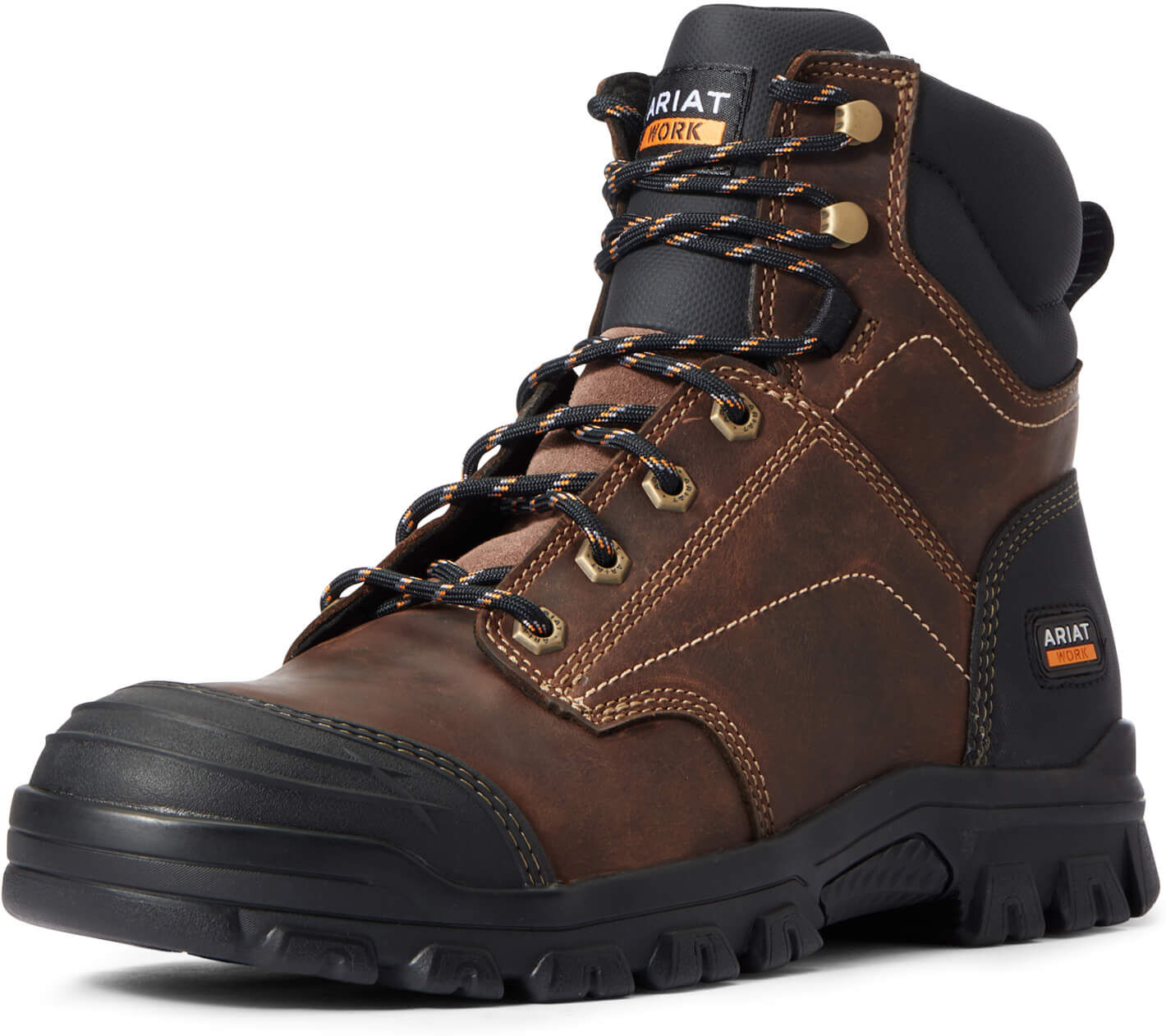 Men's Treadfast 6 Work Boots in Distressed Brown D / Medium by Ariat