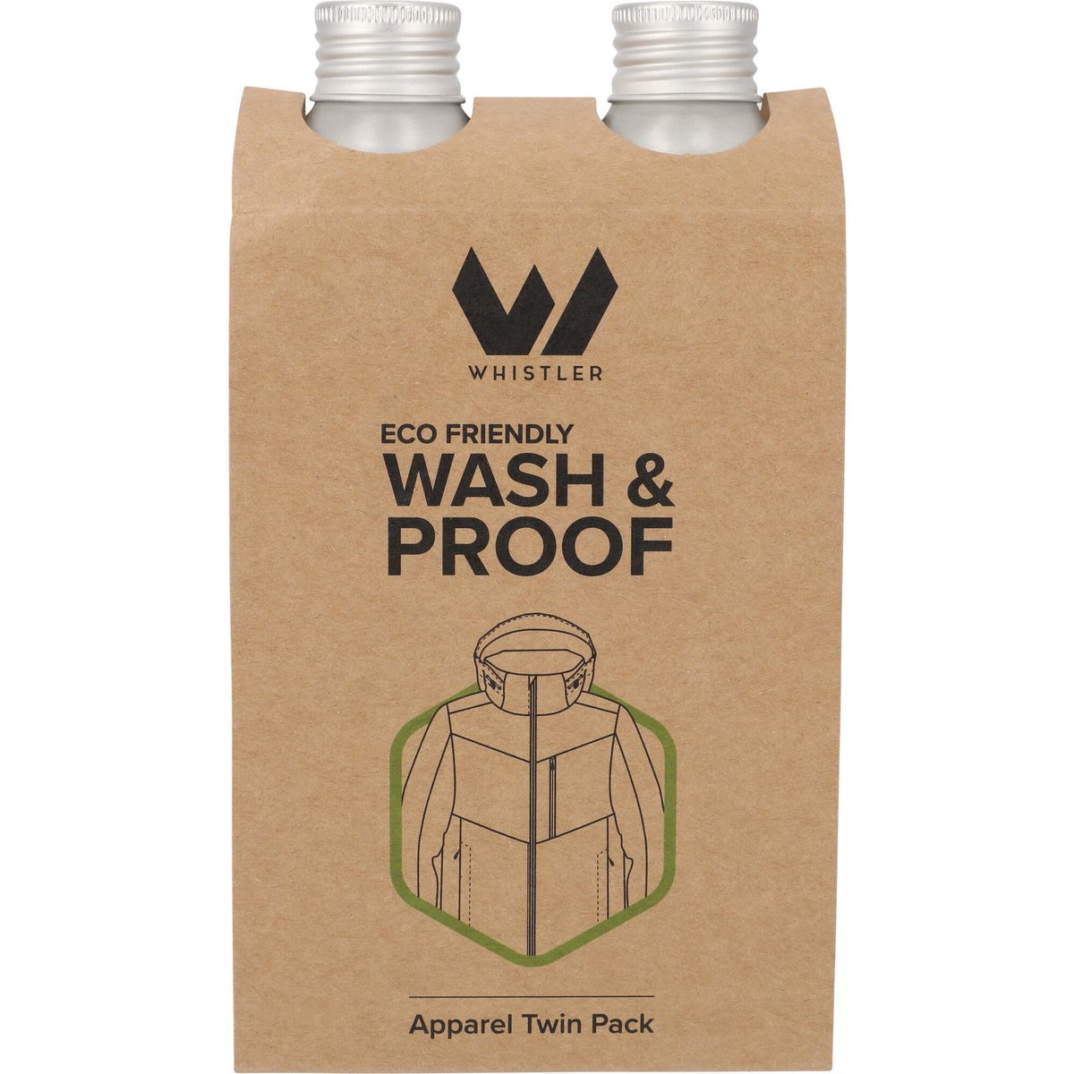 Whistler ECO Friendly Wash and Proofer Twin Pack 225ml black (1001) One size W51302-1001-One size