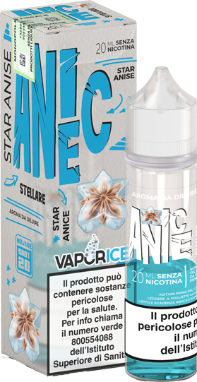 VaporArt Anice Vaporice Liquido Shot 20ml Ghiaccio