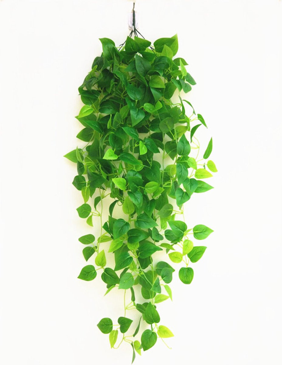 Hangende kunstmatige plant Epipremnum aureum - Groen - 100 cm